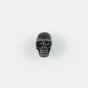 Steel Skull Black Nickel 2.2x1.2cm