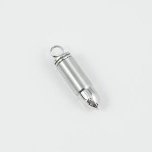 Steel Bullet Silver 3.9x1cm