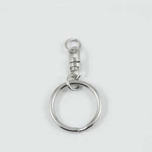 Hoop with Clasp Silver