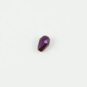 Crystal Bead Tear Purple 1.1x0.8cm