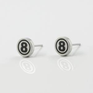 Steel Earrings "8"