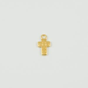 Metal Cross Gold 1.8x1.1cm