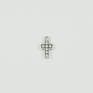 Metal Cross Silver 1.8x1.1cm