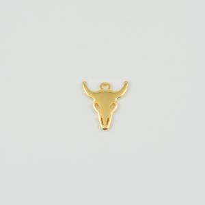 Metal Bull Gold 1.8x1.6cm