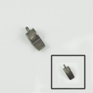 Metal Whistle Black 2.5x1cm