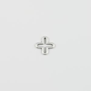 Cross Outline Silver 1.5x1.5cm