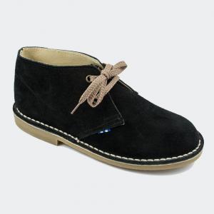 Suede Boots Black with Seam