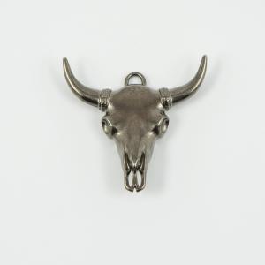 Metal Bull Black Nickel 4x4cm