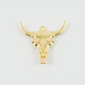 Metal Bull Gold 4x4cm
