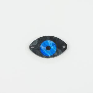 Eye Plexiglass Anthracite-Blue 3x1.8cm