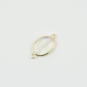 Gold Plated Item Moonstone 2.8x1.5cm