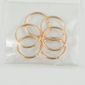 Iron Hoops Pink Gold 14mm