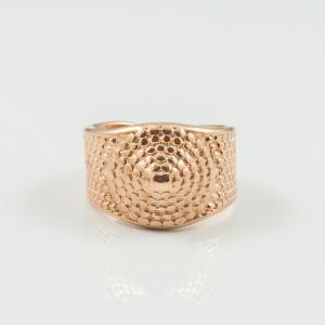 Forged Ring Pink Gold 2.1x1.8cm