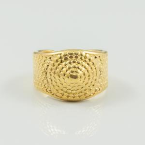 Forged Ring Gold 2.1x1.8cm