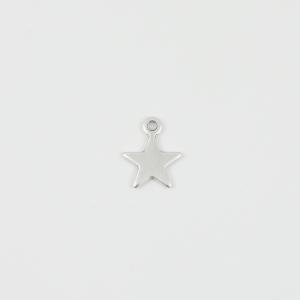 Metal Star Silver 1.6x1.2cm