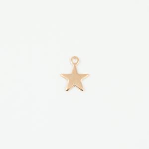 Metal Star Pink Gold 1.6x1.2cm