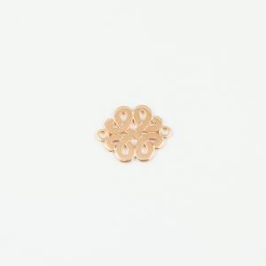 Perforated Item Pink Gold 1.8x1.4cm