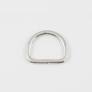 Metal Hoop Silver 4.3x3.5cm
