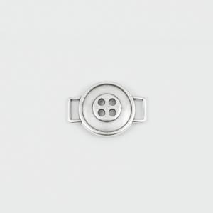 Item Button Silver 2.5x1.8cm