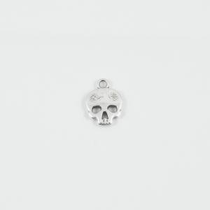 Metal Skull Silver 1.6x1.2cm