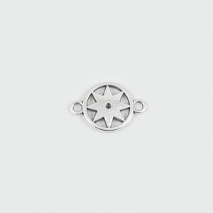 Μοτίφ Αστέρι Ασημί 2.4x1.6cm