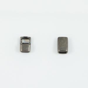 Magnetic Clasp Black Nickel 1.6x0.7cm