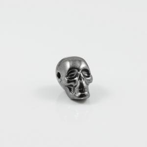 Metal Skull Black 1.2x0.8cm