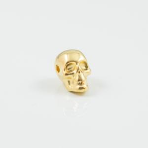 Metal Skull Gold 1.2x0.8cm
