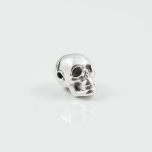 Metal Skull Silver 1.2x0.8cm