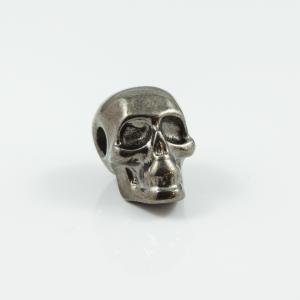 Metal Skull Black 1.8x1.1cm