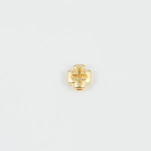 Metal Cross Gold 8x8mm