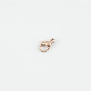Steel Claw Clasp Pink Gold 0.9x0.6cm