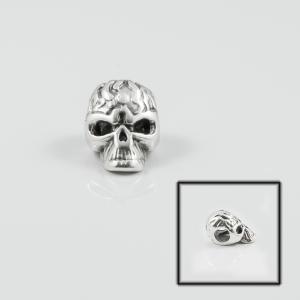 Metal Skull Silver 1.3x0.9cm