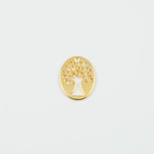 Tree of Life Gold 2.6x2.1cm