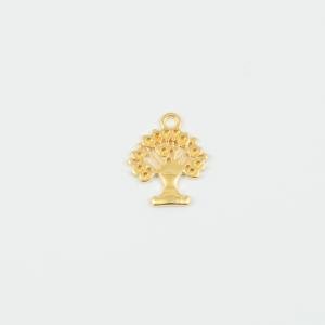 Tree of Life Gold 1.8x1.5cm
