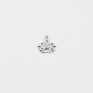 Metal Crown Silver 1.6x1.4cm