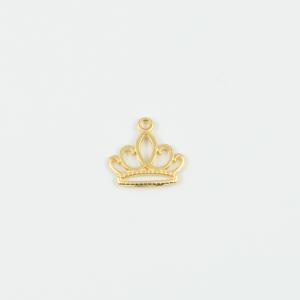 Metal Crown Gold 1.6x1.4cm