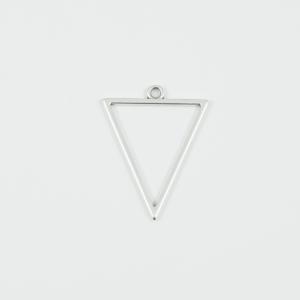 Μεταλλικό Τρίγωνο Ασημί 3.5x2.7cm