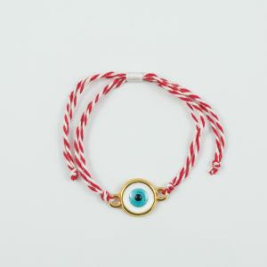 Bracelet "March" Gold Eye Enamel
