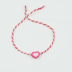 Bracelet "March" Heart Fimo