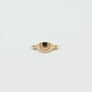 Gold Eye Enamel Copper 2.3x1cm