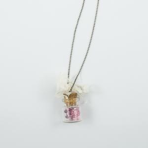 Necklace Spheres Chain Bottle