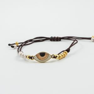 Bracelet Brown Eye-Beads