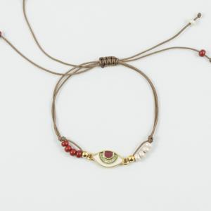 Bracelet Beige Eye-Beads
