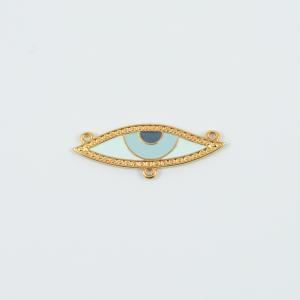 Μάτι Σμάλτο Γαλάζιο-Σιελ 3.9x1.5cm