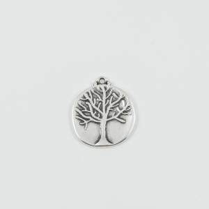 Metal Tree of Life Silver 2.7x2.4cm
