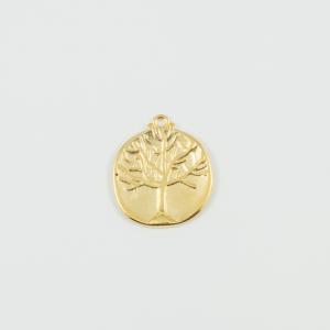 Metal Tree of Life Gold 2.7x2.4cm
