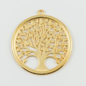 Tree of Life Gold 5.8x5.3cm