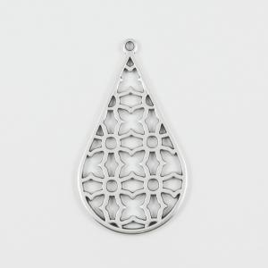 Perforated Tear Silver 5.6x3.1cm