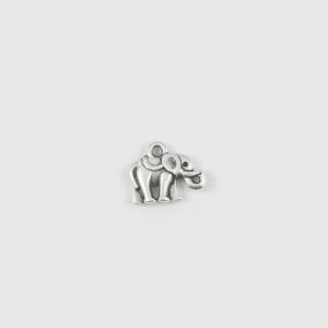 Metal Elephant Silver 1.2x1cm